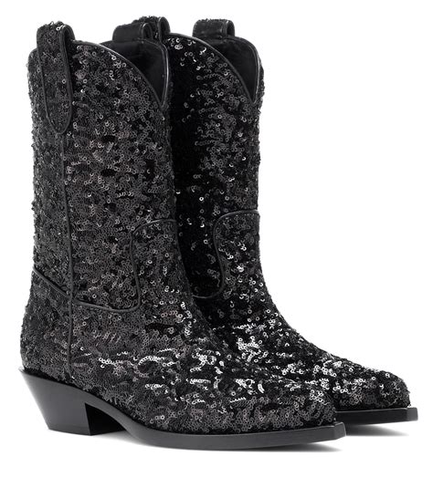 dolce gabbana black boots